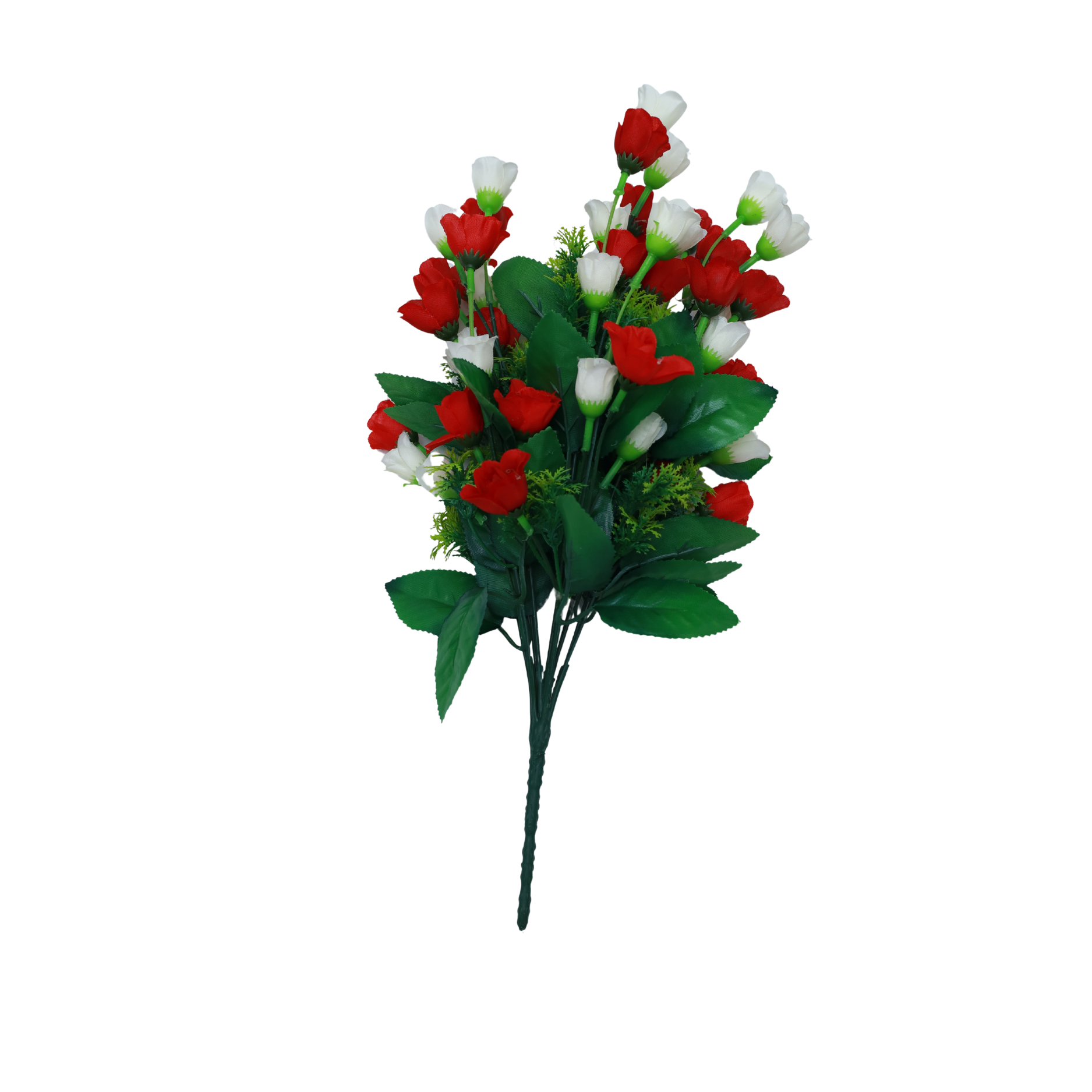 Artificial Mini Rose  Bud Flower Bunches |  Rose Buds Faux Roses |  Heads Small Fake Roses  | Tiny Craft Flowers |  Floral Heads Decorations with | tems for Wedding Bouquet — view 4